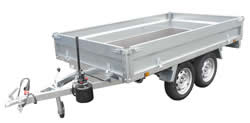 Remorque Benne Manuelle 2 Essieux PTAC 750 kg